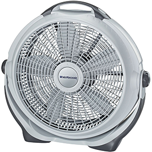Lasko A20301 20" Grey Wind Machine Air Circulator 3-Speed Floor Fan