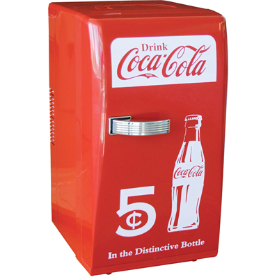 Koolatron CCR12 Coca-Cola Retro Countertop 22L Compact Beverage Refrigerator